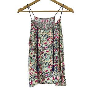 Tart Paisley Cami Multicolor Spaghetti Strap Tank Top
